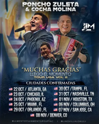 Poncho Zuleta & Cocha Molina en Concierto